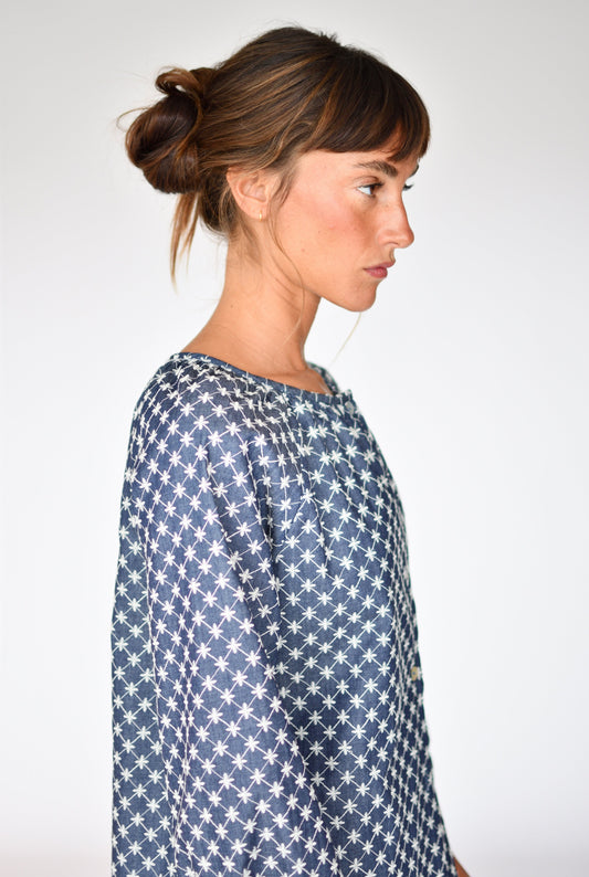 Total Look Lottie y Fleur Denim Bordado – Blusa Lottie Denim Bordado, foto 2 | Boj Woman