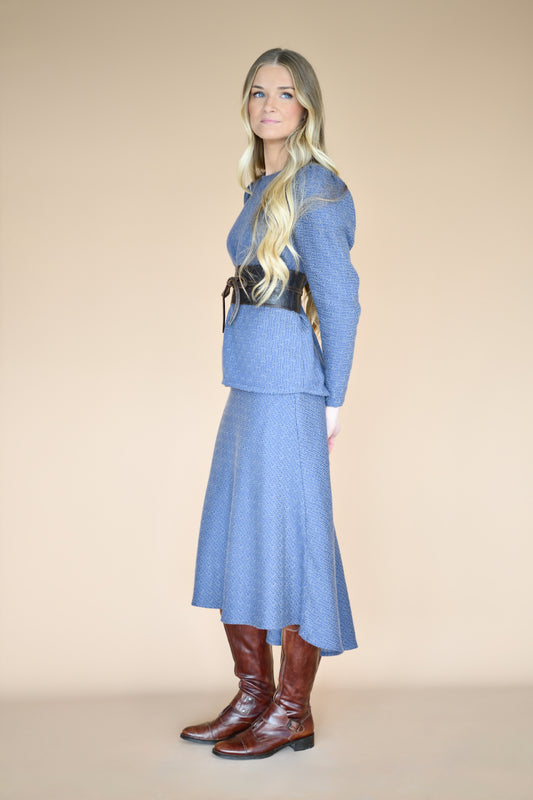 Charlotte herringbone skirt