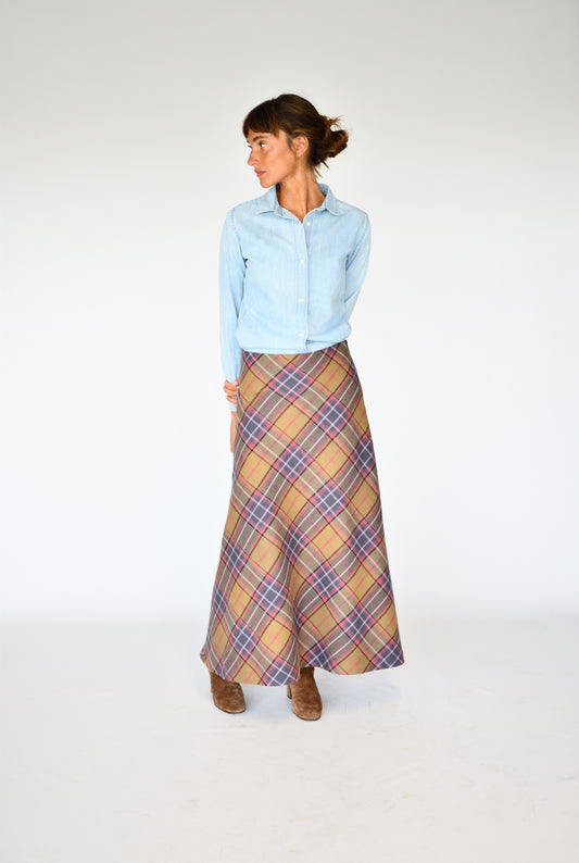 Saia Charlotte Tartan – corpo inteiro | Boj Woman