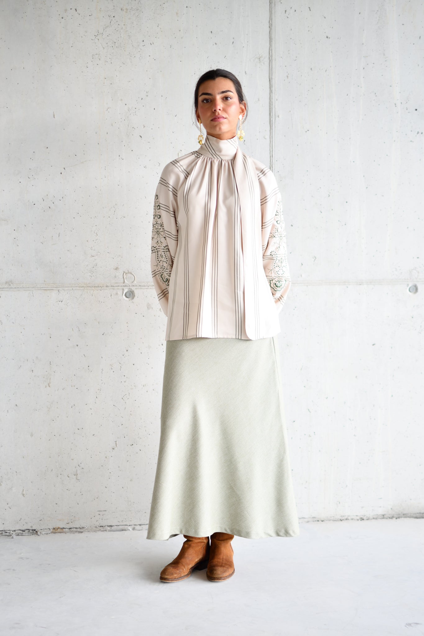 Charlotte Green Skirt