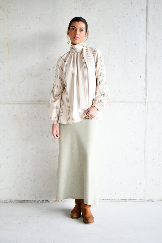 Charlotte Green Skirt