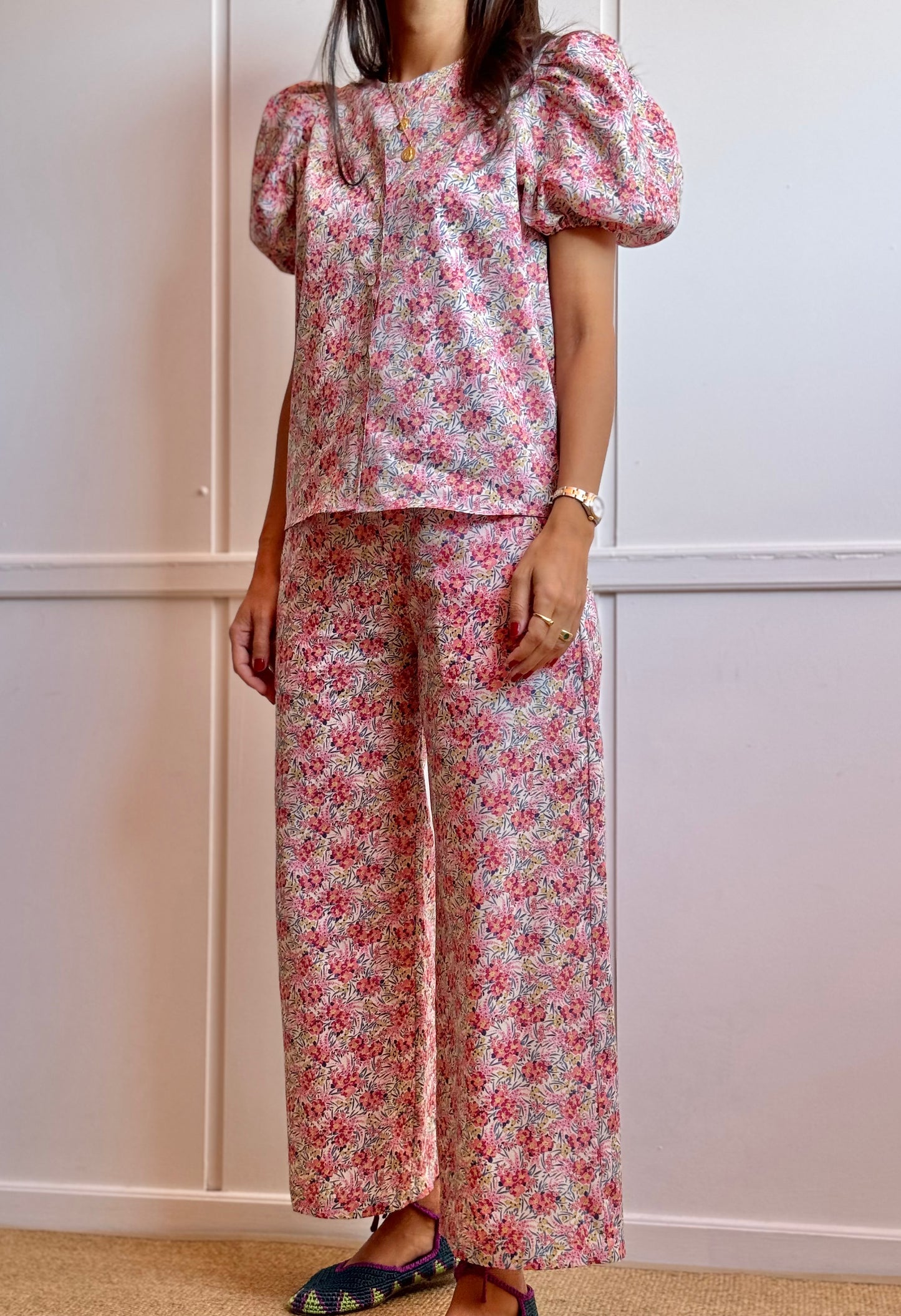 Pantalón Fleur Swirling petals Liberty®
