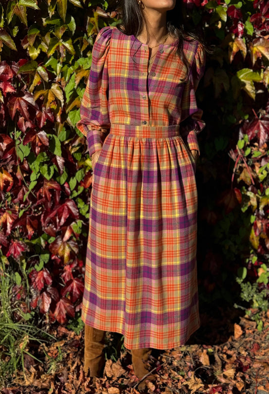 Stirling Checked Annie Skirt
