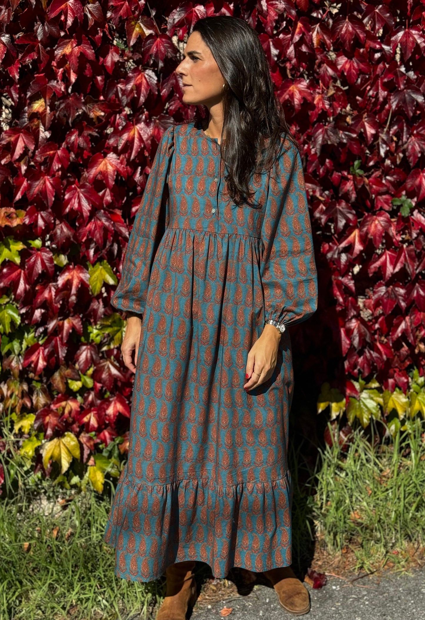 Amelie paisley dress