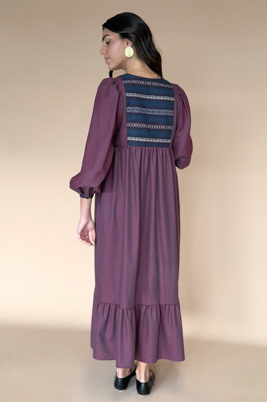 Amelie paisley green dress