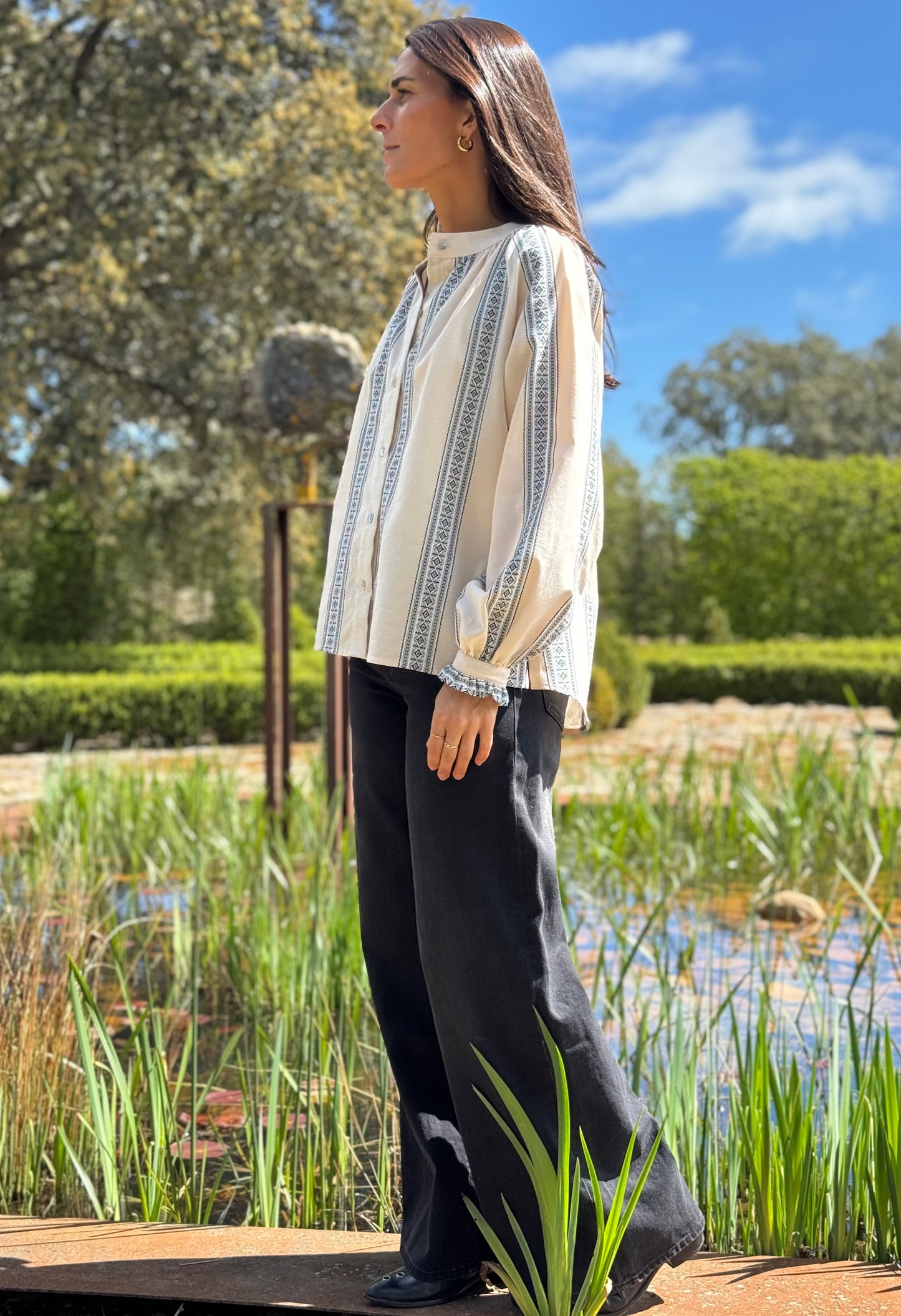 Camisa Camille Jaquard