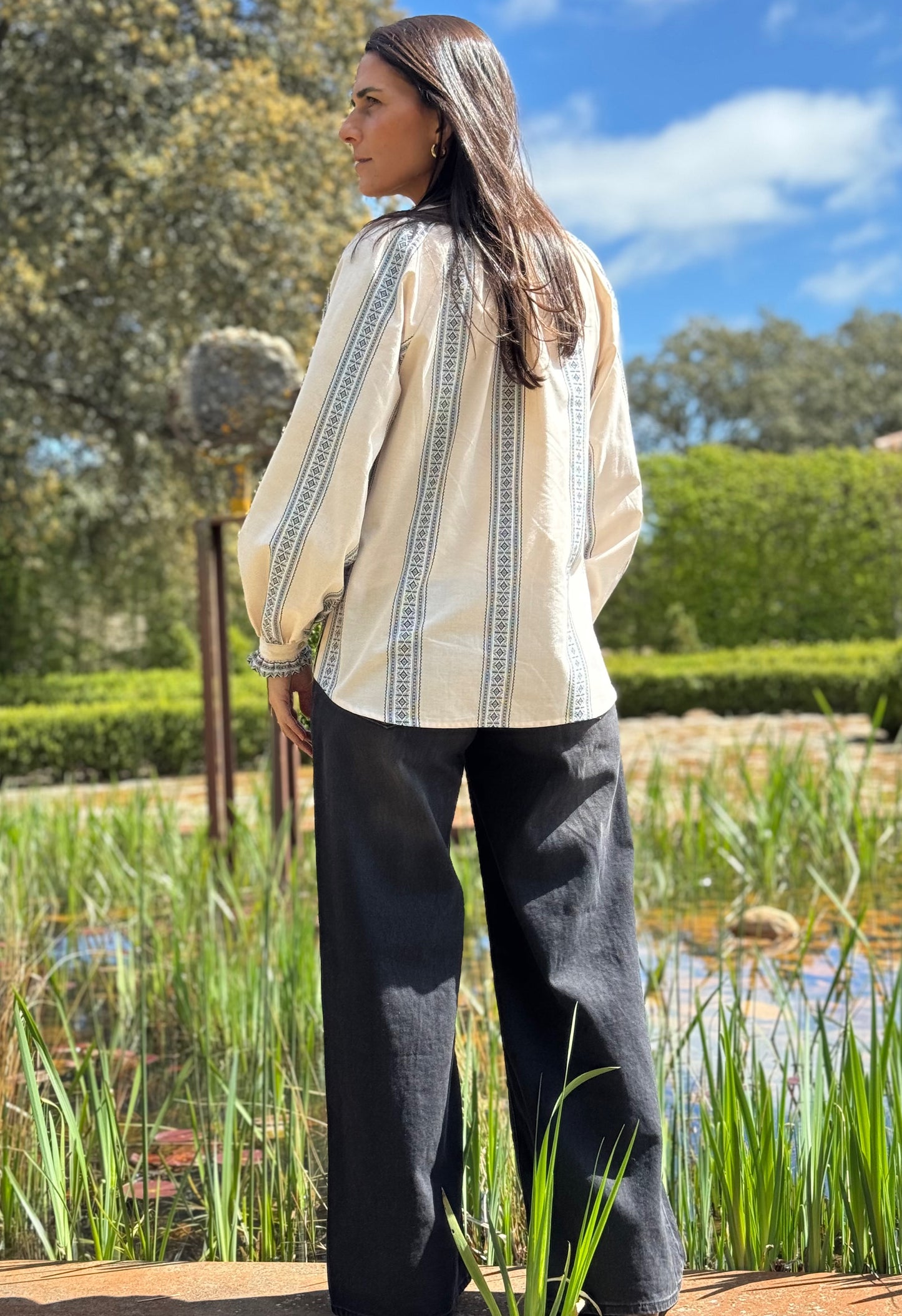 Camisa Camille Jaquard
