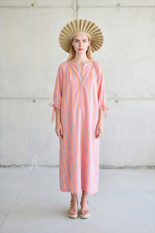 Vestido Anouk Lino Rosa