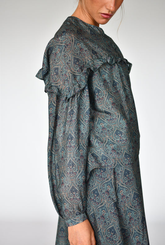 Blusa Alessia Paisley verde