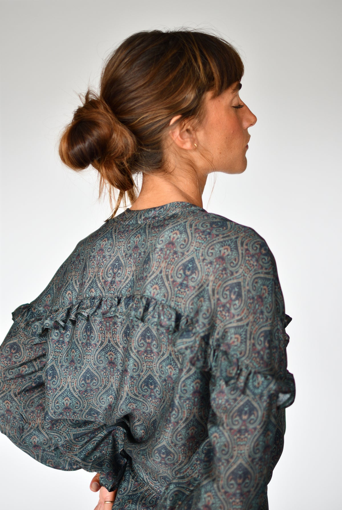 Blusa Alessia Paisley verde