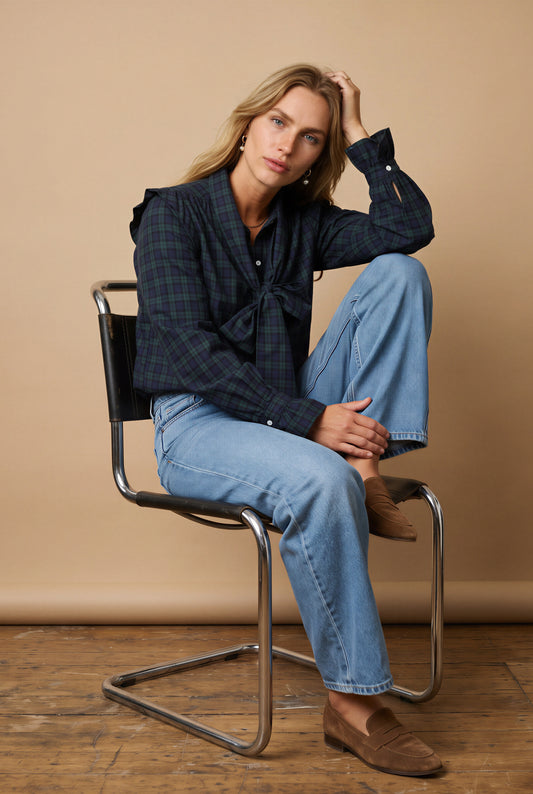 Blusa Alina Check BOJ Woman FW26 | nozoom