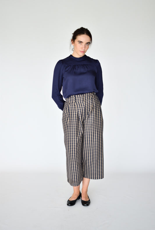Blusa Camila Azul noche – cuerpo entero | Boj Woman