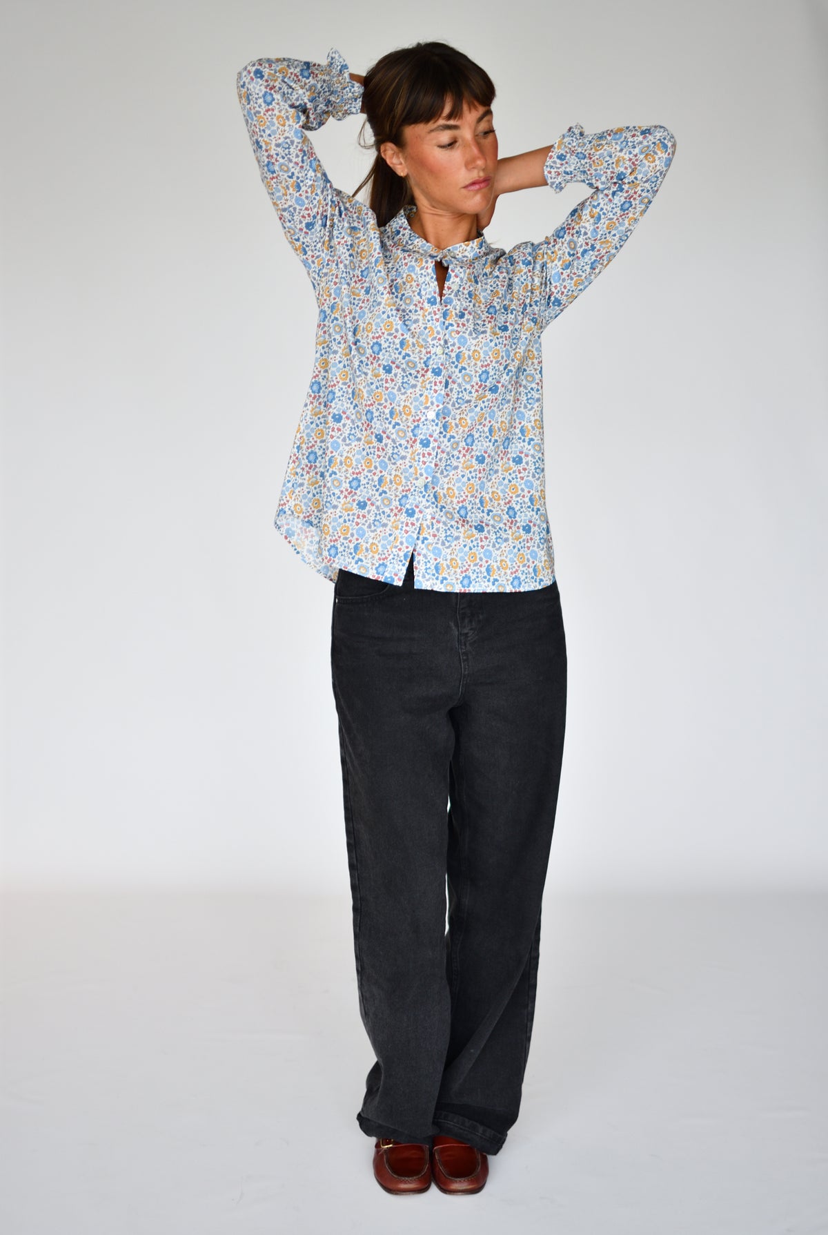 Blusa Clarice Liberty D'anjo – corpo inteiro | Boj Woman