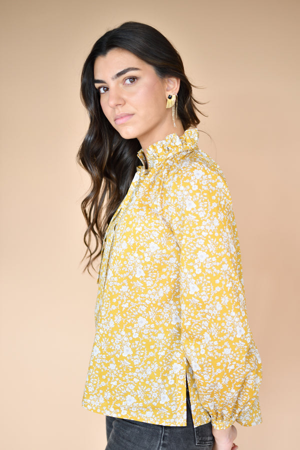 Blusa Isabelle Liberty Bloom – detalhe do padrão | Boj Woman