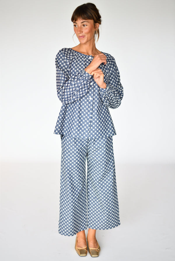 Total Look Lottie y Fleur Denim Bordado – Blusa Lottie Denim Bordado, foto 3 | Boj Woman