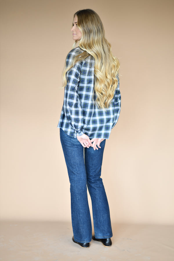 Camisa Sophie Tartan – vista frontal | Boj Woman