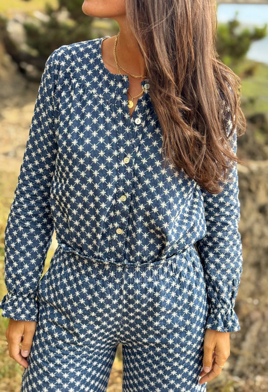 Camisa Clarice bordados