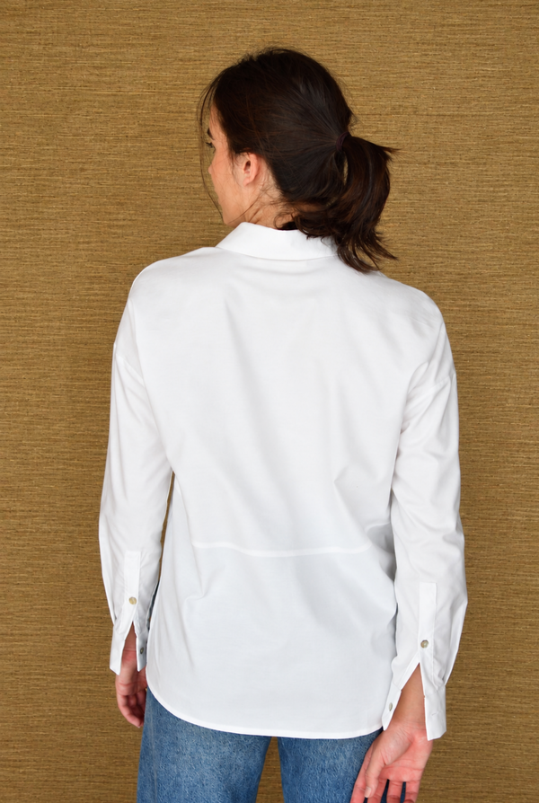Camisa Eleonore Branco – costas | Boj Woman