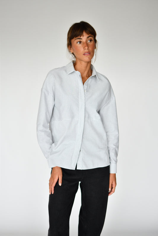 Camisa Eleonore Raya negra – vista frontal | Boj Woman