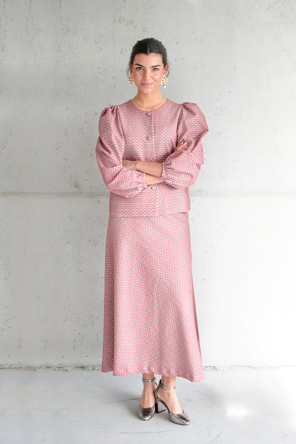 Casaco Chiara – conjunto com saia, corpo inteiro | Boj Woman