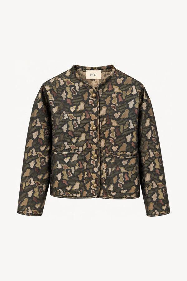 Casaco Jacquard Hunting – peça isolada de frente | Boj Woman