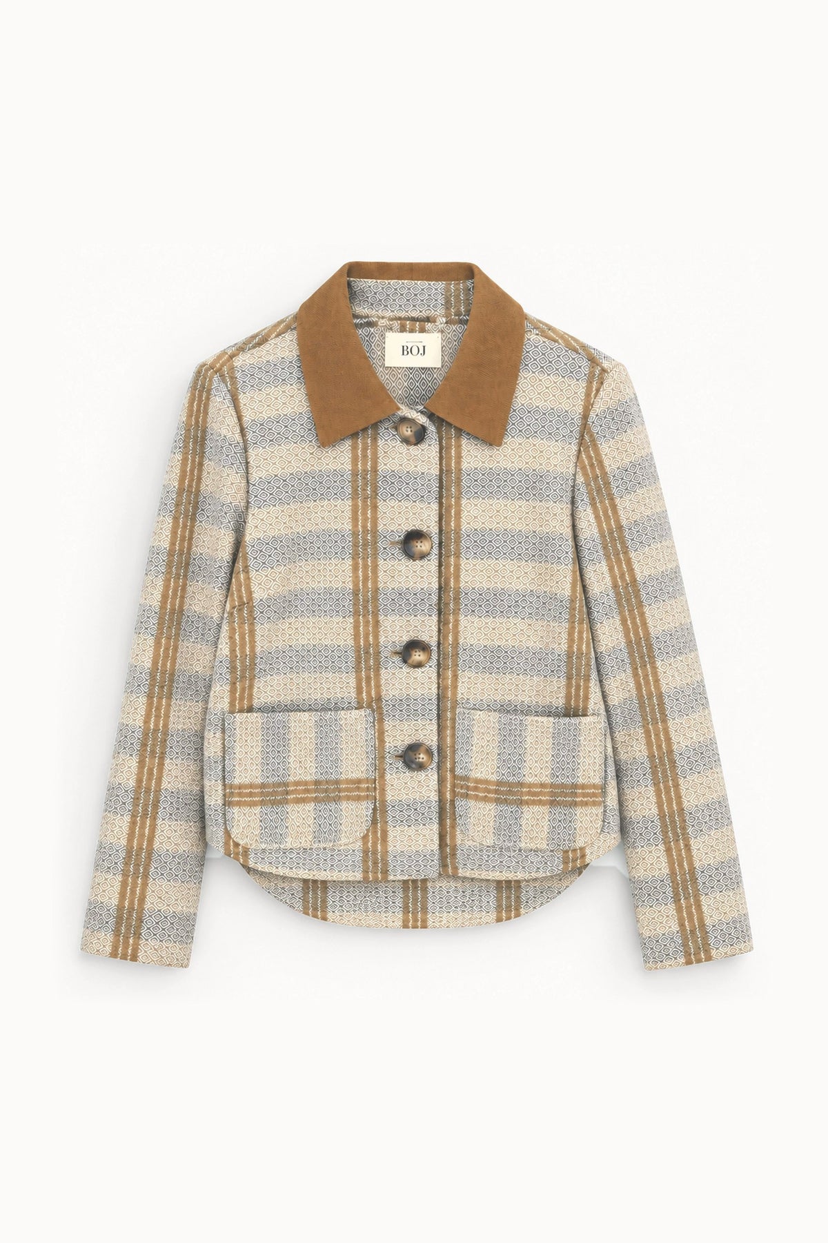 Leo Jacquard Jacket – flat lay, front | Boj Woman