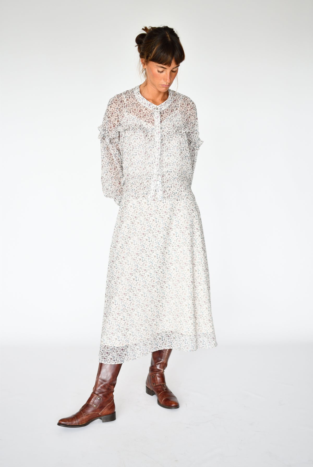 Falda Celine Flores vintage