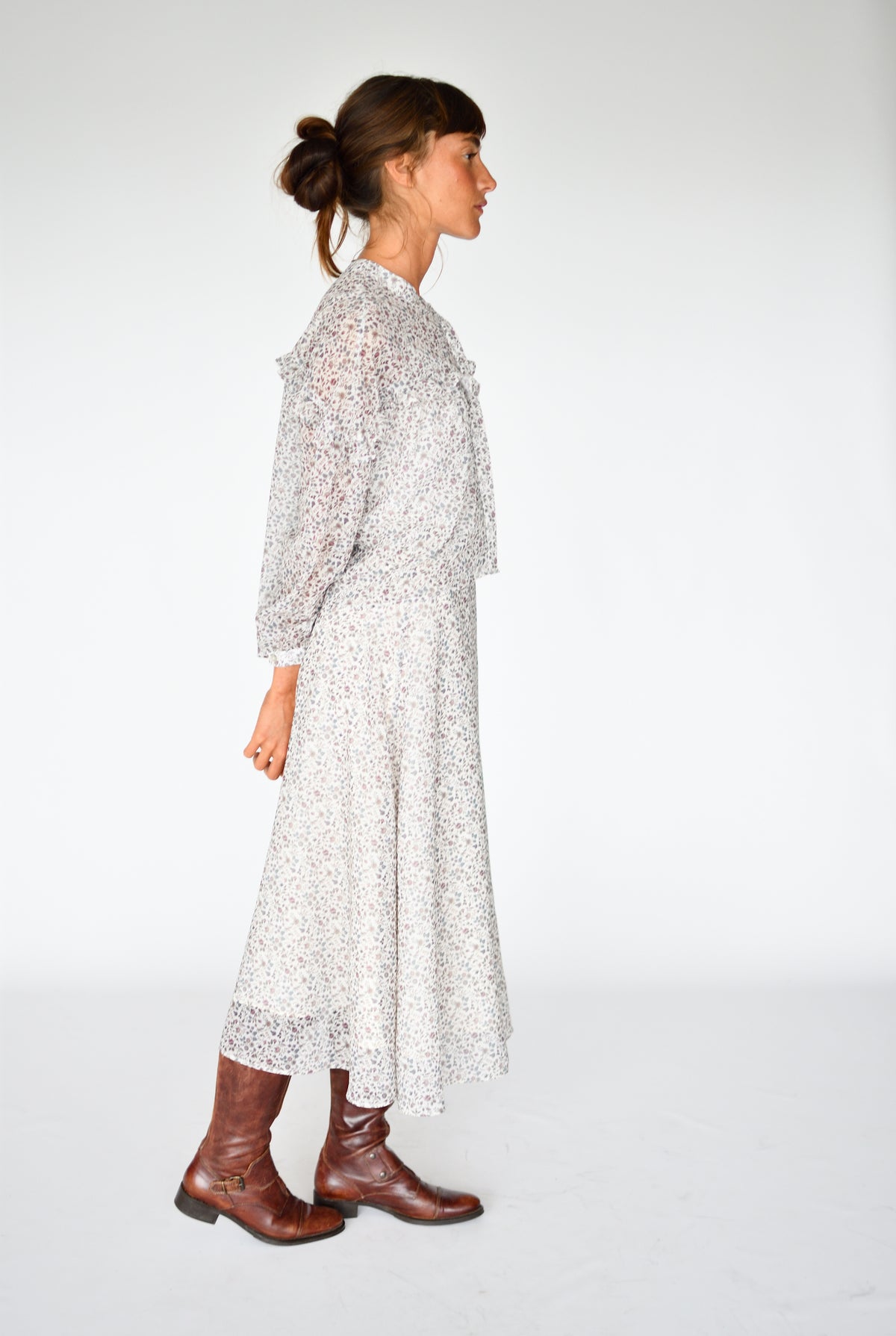 Falda Celine Flores vintage