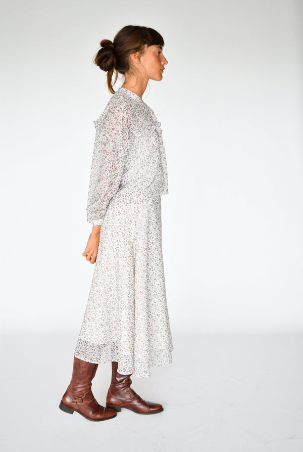 Total Look Alessia y Celine Flores vintage – Falda Celine Flores vintage, foto 2 | Boj Woman