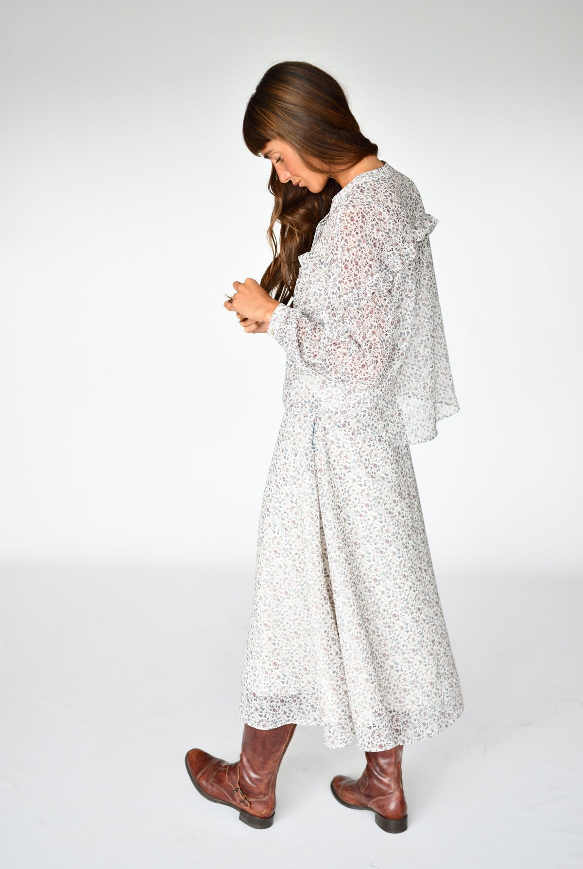 Total Look Alessia y Celine Flores vintage – Falda Celine Flores vintage, foto 1 | Boj Woman