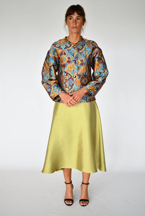 Saia Celine Golden – vista frontal | Boj Woman