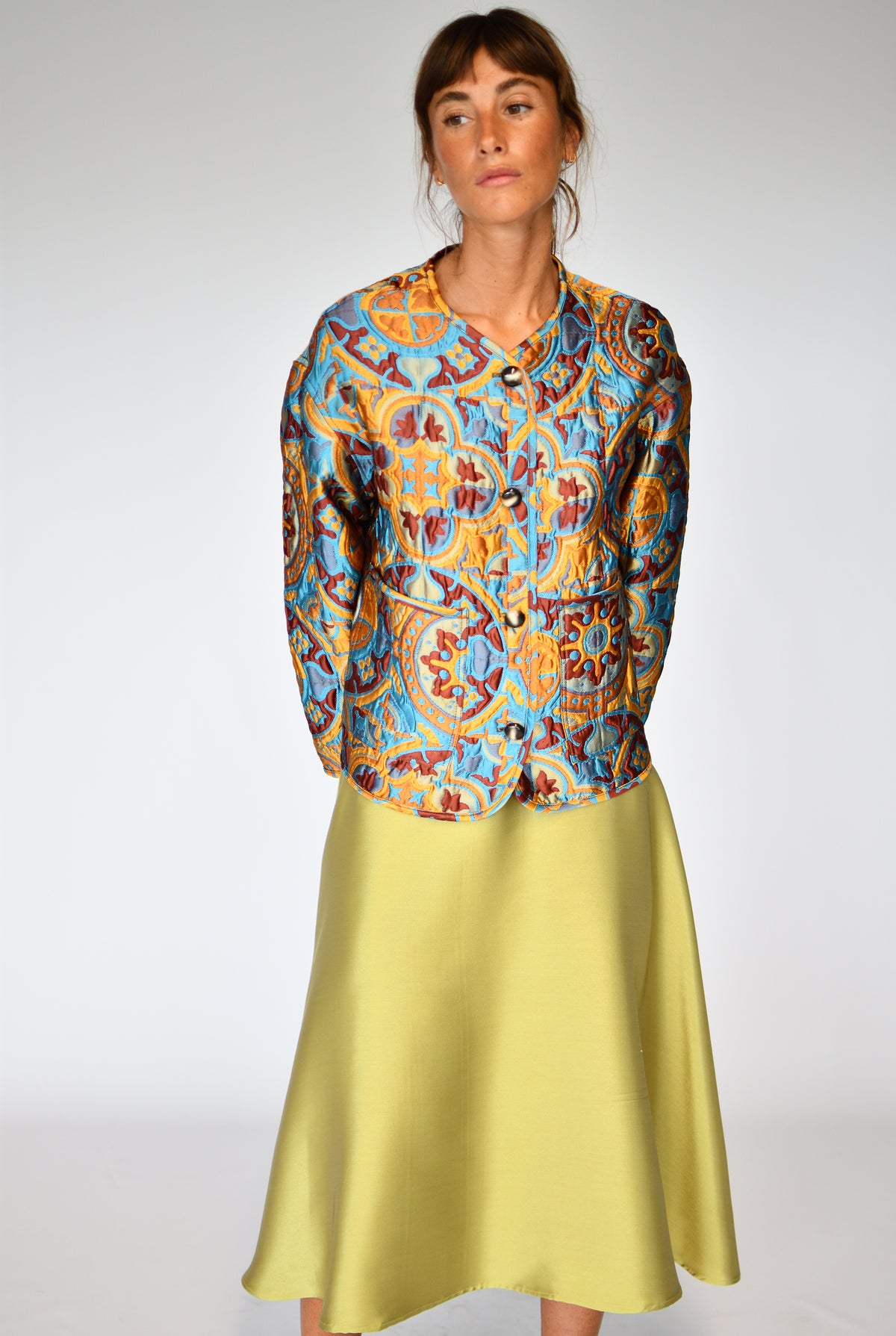 Falda Celine Golden – detalle | Boj Woman