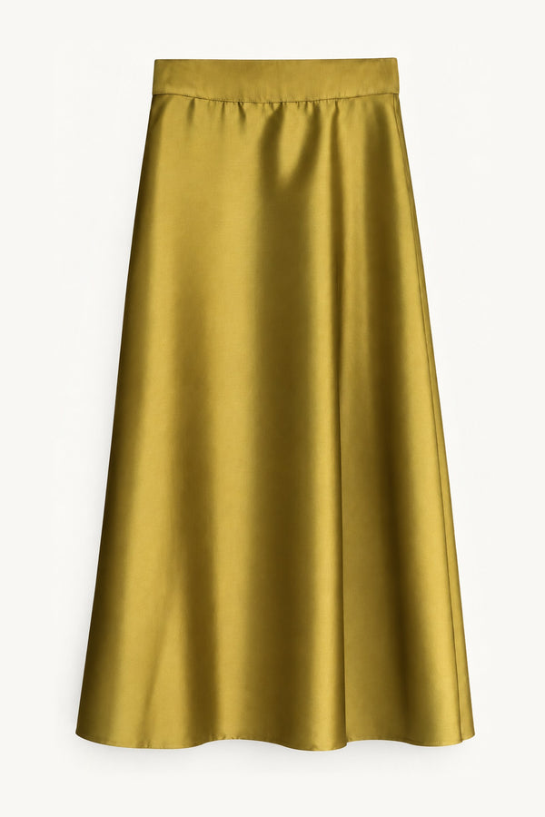 Saia Celine Golden – peça isolada de frente | Boj Woman