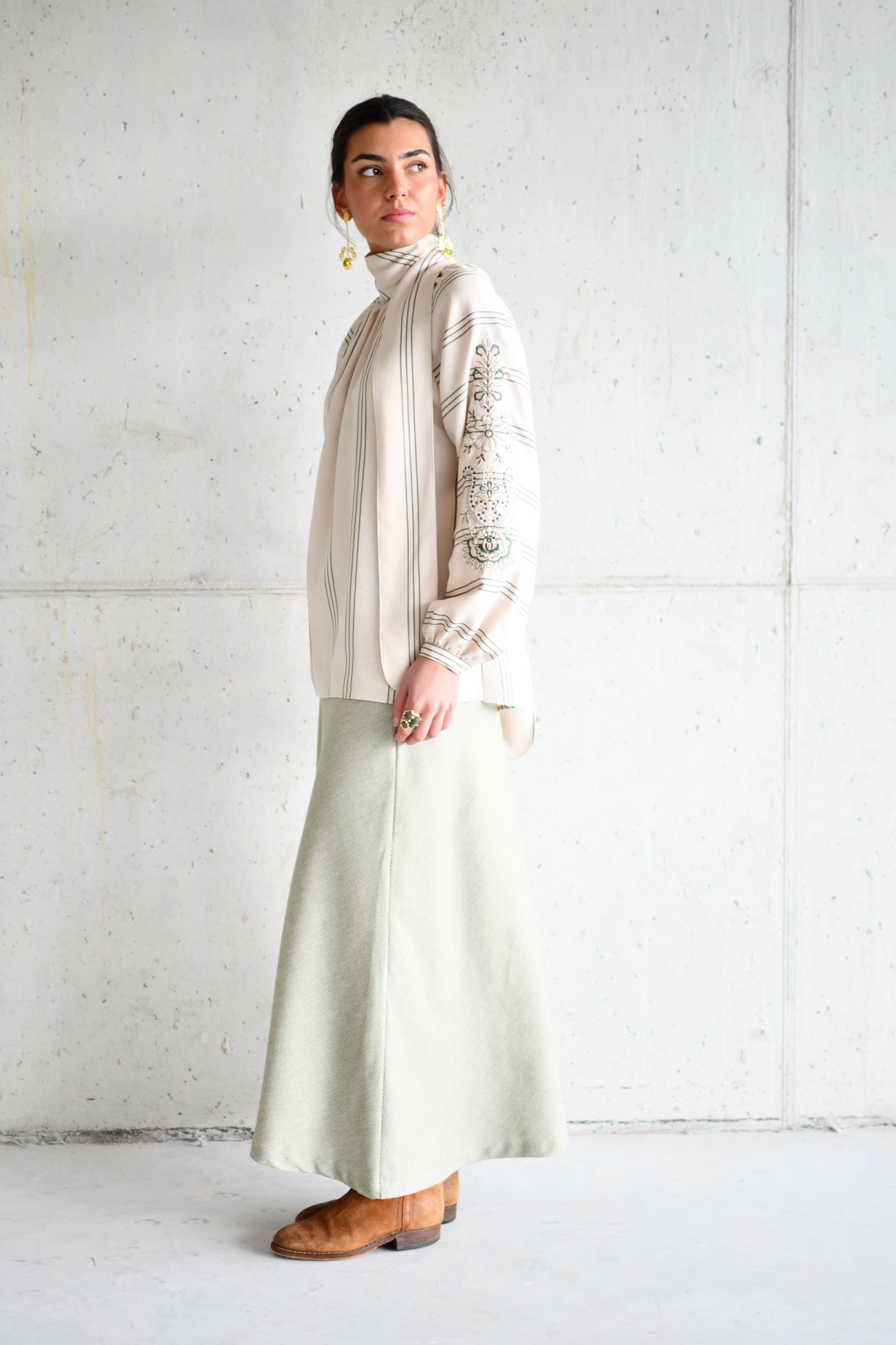 Charlotte Green Skirt