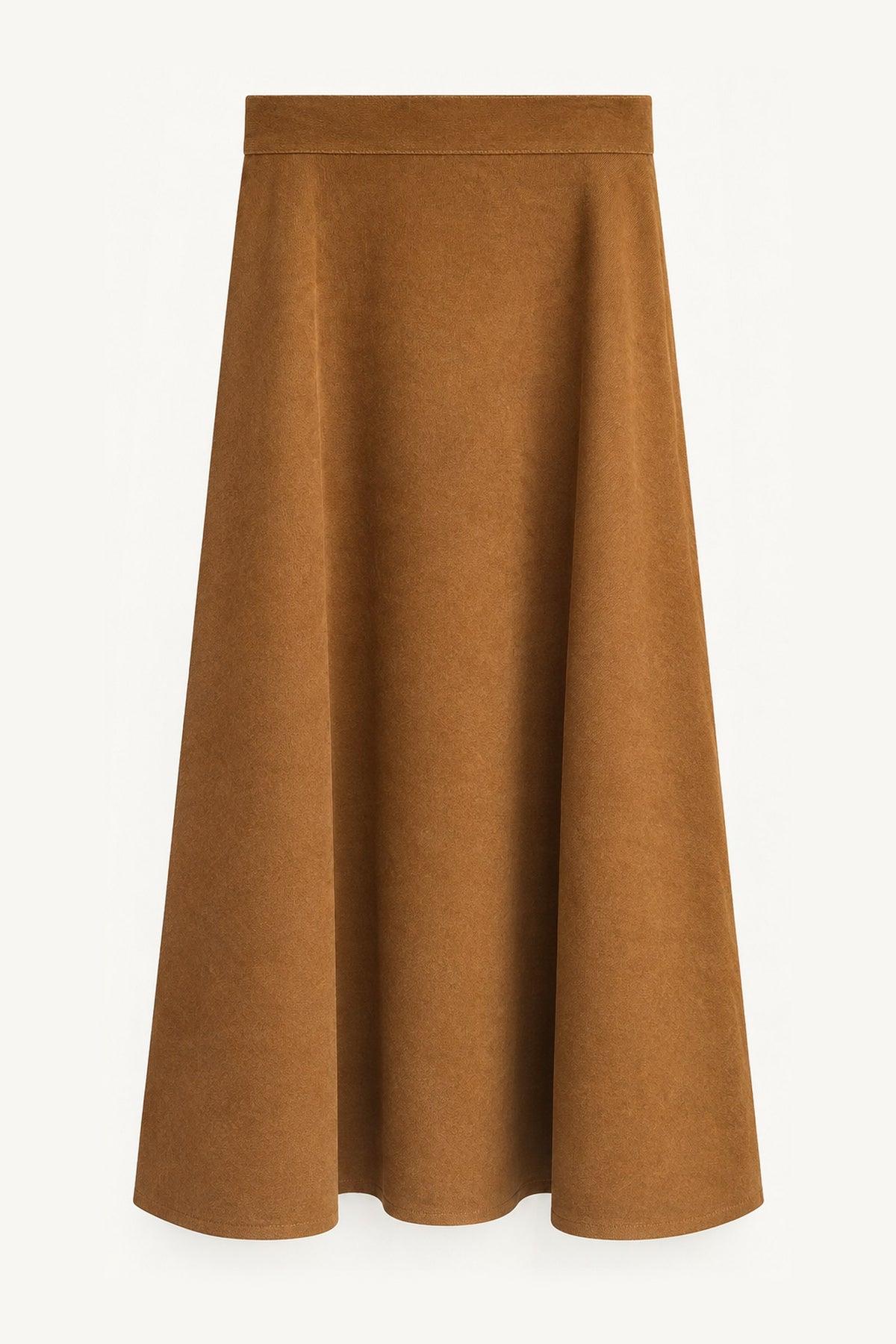 Falda Micropana Camel – prenda sola de frente | Boj Woman