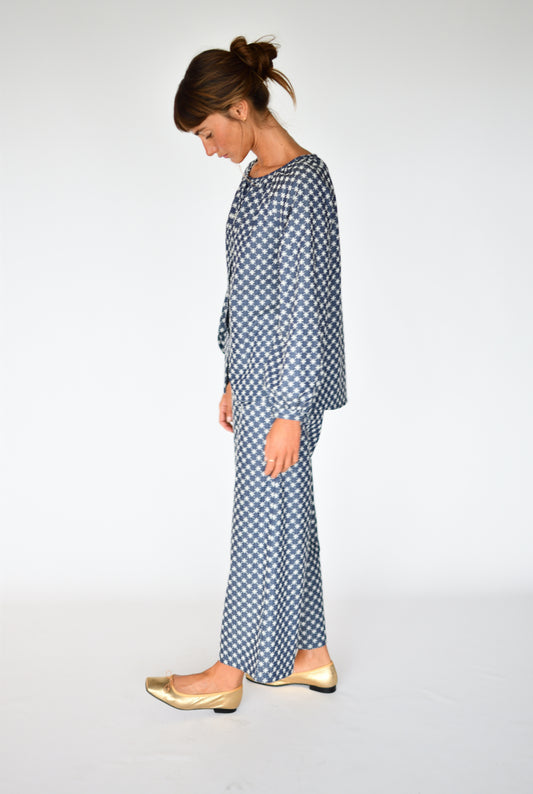 Pantalón Fleur Denim Bordado