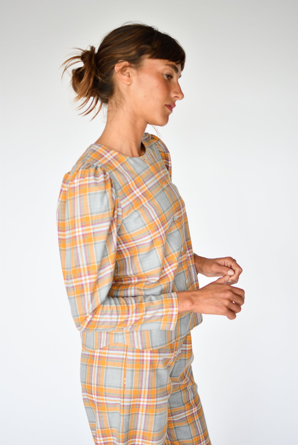 Sobrecamisa Martina Sienne – vista a três quartos | Boj Woman