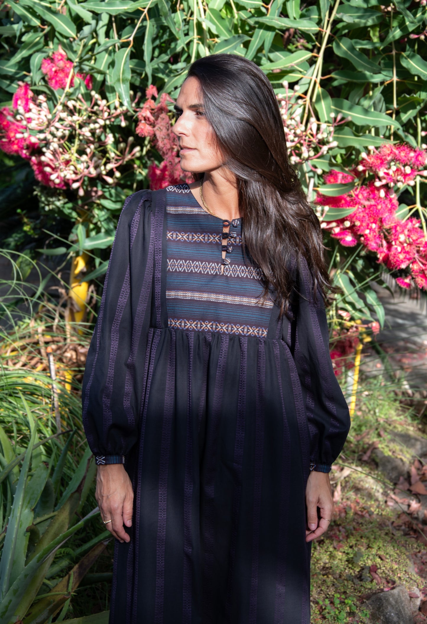 Amelie paisley green dress