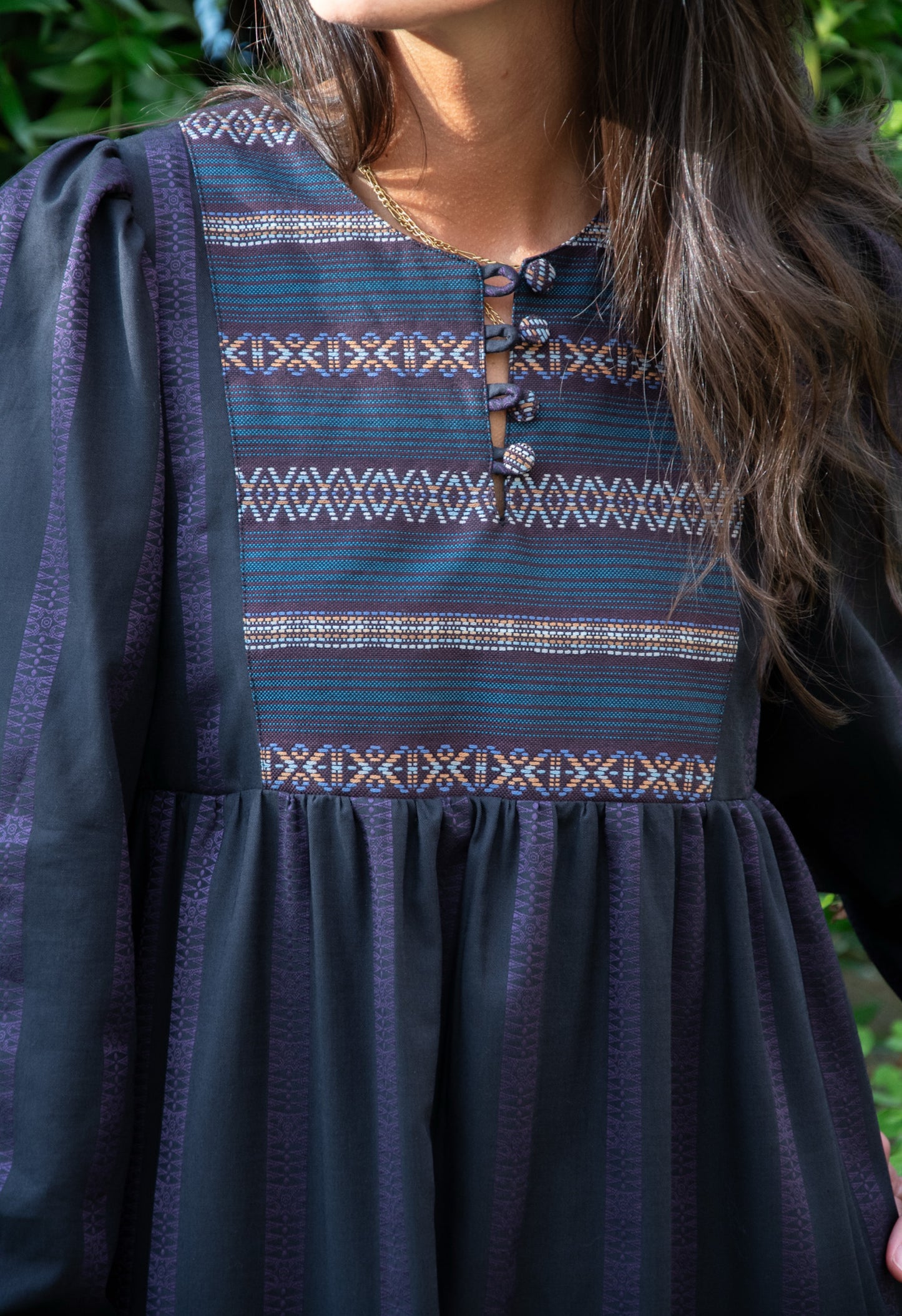 Amelie paisley green dress