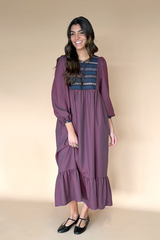 Amelie paisley green dress