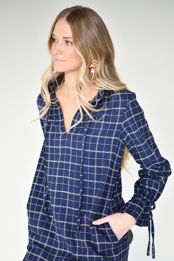 Vestido Eliette – detalhe do corpo e do bolso | Boj Woman