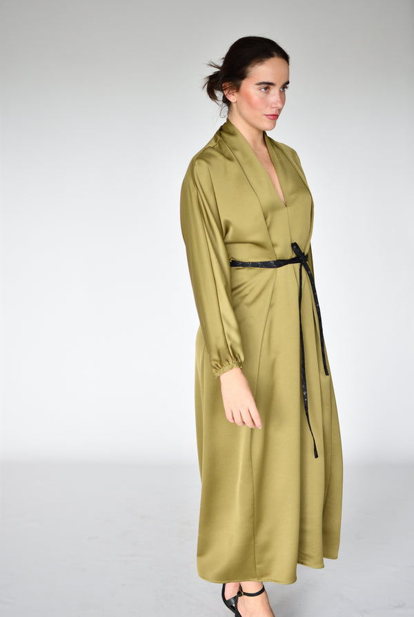 Vestido Mia Verde – vista lateral | Boj Woman
