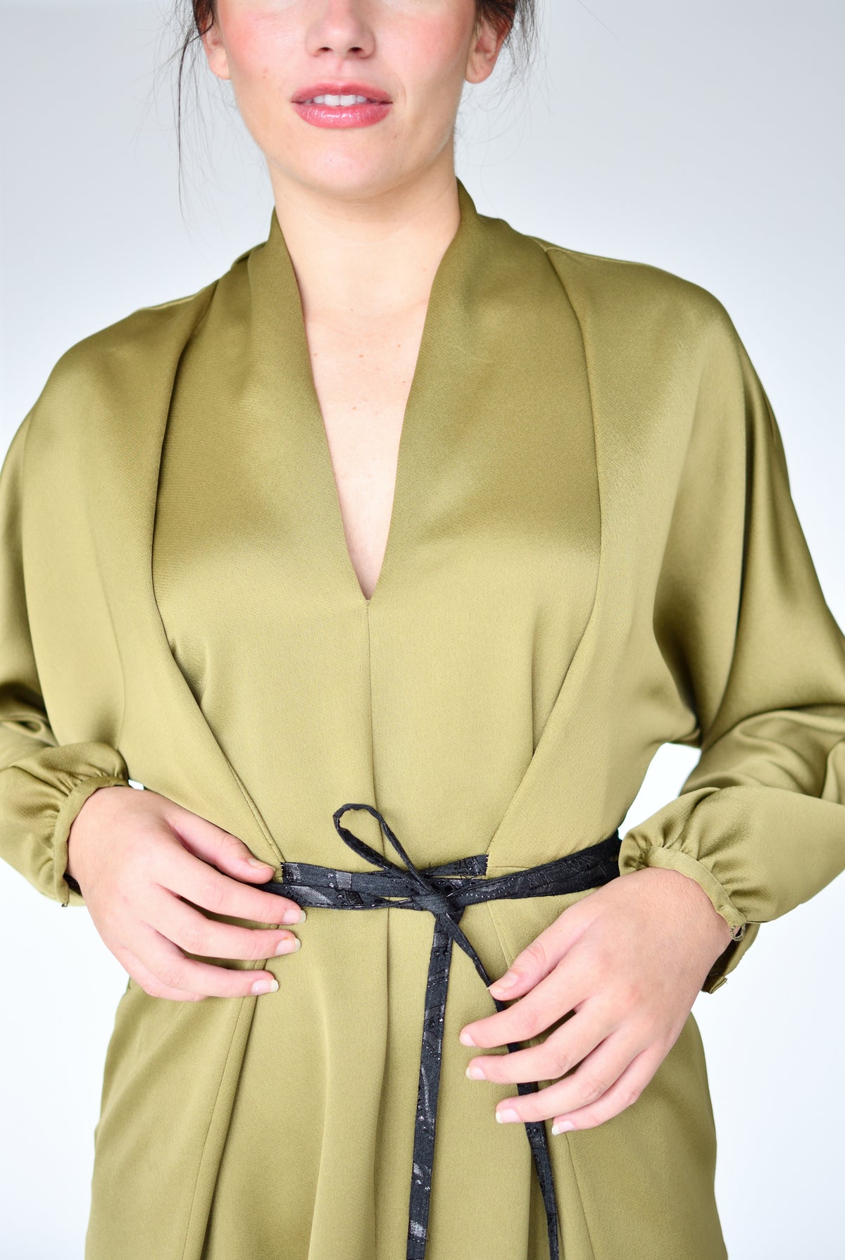 Vestido Mia Verde – detalhe do cinto | Boj Woman