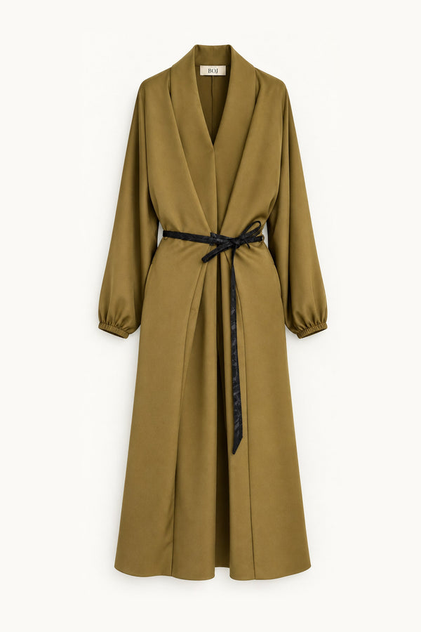 Vestido Mia Verde – peça isolada de frente | Boj Woman