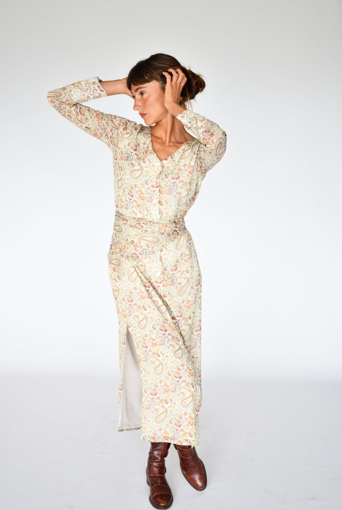 Vestido Rene Paisley – corpo inteiro | Boj Woman