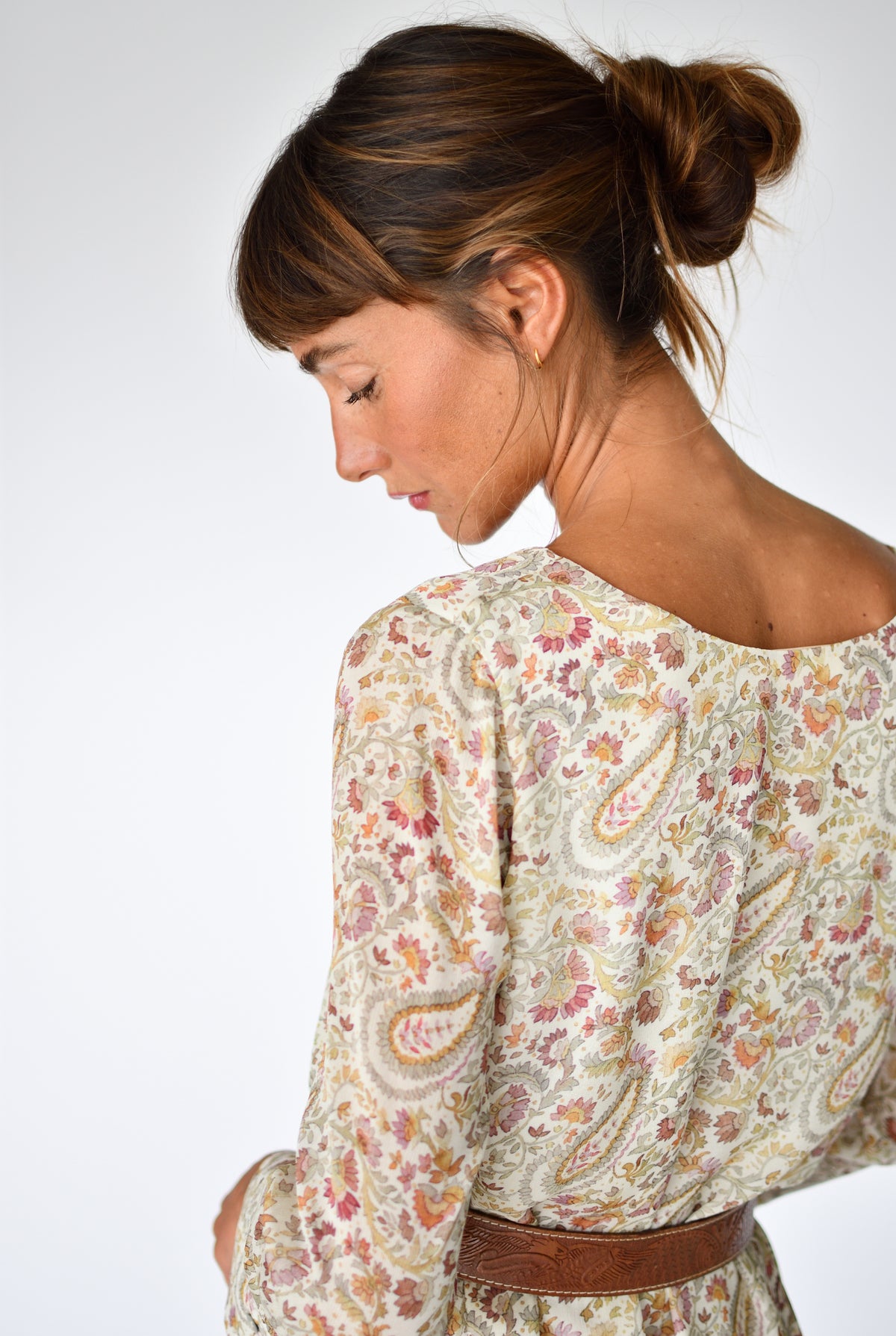 Vestido Rene Paisley – detalhe | Boj Woman