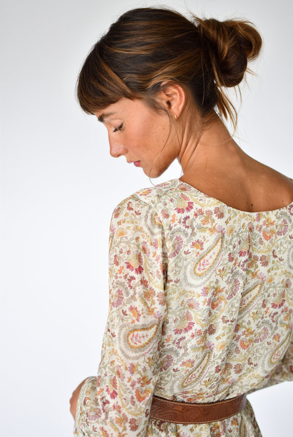 Vestido Rene Paisley – detalhe | Boj Woman