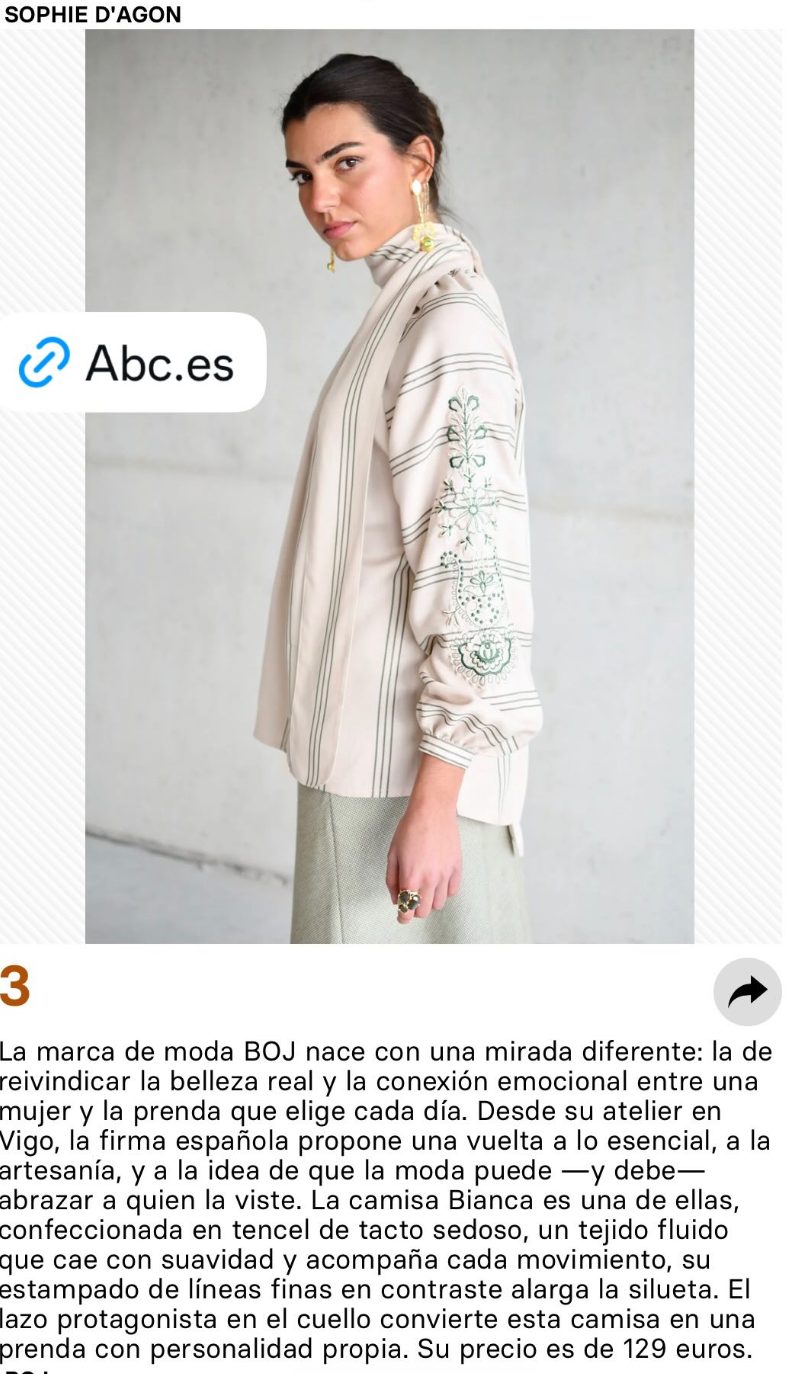 Camisa Bianca de BOJ en ABC