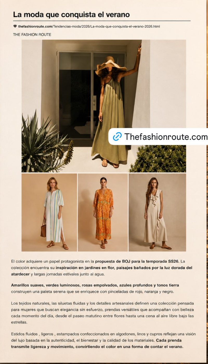 Colección de verano de BOJ en The Fashion Route