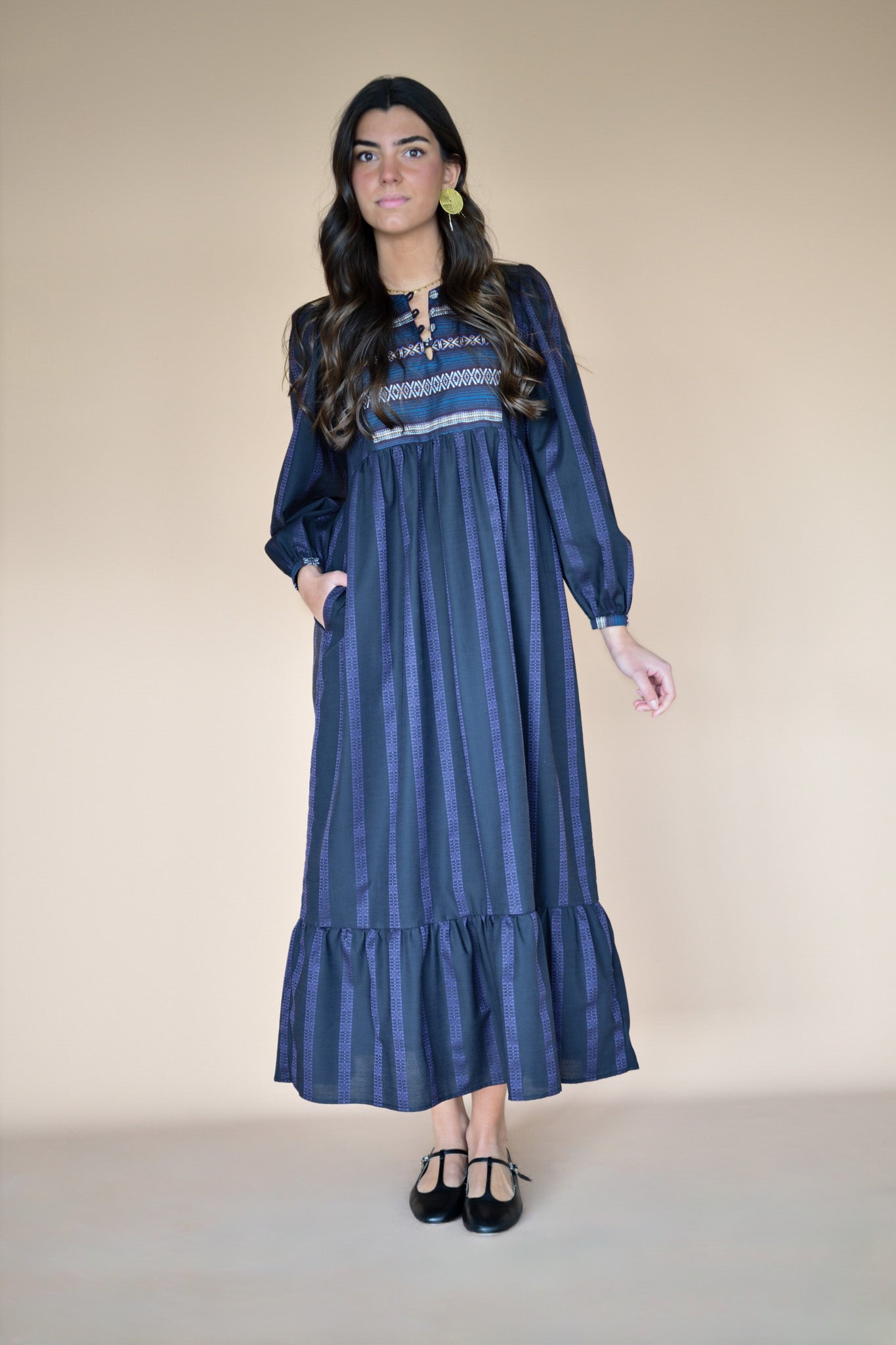 Vestido Alessandra étnico